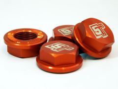 UberRC Enclosed Wheel Nuts 5ive-T - x4 Orange