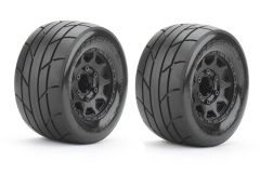 JetKo EX Tyre MT Super Sonic Black Wheel 2.8in Hex 12,14,17mm (2pcs)
