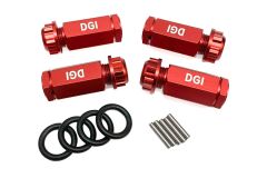 DGI 2" Wheel Extender Set for Losi DBXL / MTXL - Red