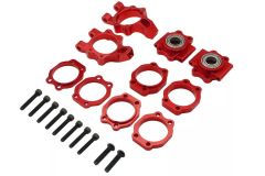 Rovan Baja CNC Alloy Rear Hub Bearing Carrier Set Red