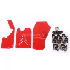 FullForce RC BAJA 5B 3PC Rear Window Set RED