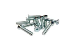 M5X25 Flat Head Screws x 10 - Zinc