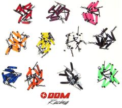 DDM "Easy Grip" 8mm Body Clips (10) Black w/Chrome Body Clips