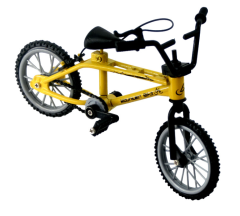 Decorative Bike for RC Crawlers Yellow(11x8cm)