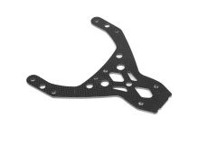 Front Upper Plate in Woven Graphite Carbon