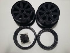 MadMax 8 Spoke Black Rims & Black Beadlocks