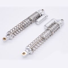 CNC 8mm Rear Piggy Back Suspension Shock Pair