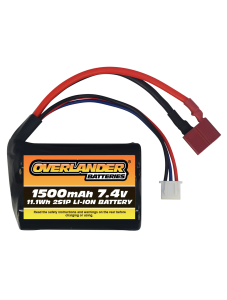 Overlander 1500mAh 7.4V 2S 18500 Li-Ion Battery