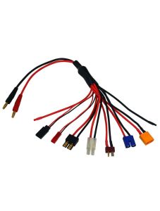 8 in 1 Multiple Charge Lead to 4mm Gold Connectors