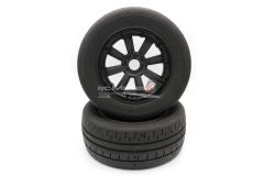 MadMax Belted Street Sweeper On-Road Wheel & Tyre Pair - Black