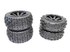 MadMax Bow-Tie Tyres On 8 Spoke Rims - Complete Buggy Wheel Kit