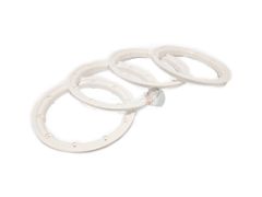 30 Degree North Thick Outer beadlocks - White (4pc)