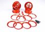 Rovan Alloy Truck Rim Set Red Front & Rear