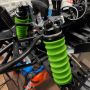 FullForce RC Green Shock Boots (4) – Fits Losi 5IVE‑TE 3.0