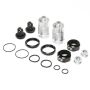 Losi Shock Body Set, Silver, FOX Caps (2): DBXL-E 2.0