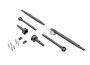Traxxas Axle Shafts, front and rear (2)/ stub axles, front (2) (hardened steel)