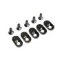 Losi Engine Mount Inserts & Screws, 21T: 5ive-T 2.0