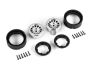 Traxxas Wheels, Method 105 1.0in, (satin chrome) (2)
