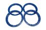 30 Degree North Thick Outer beadlocks - Blue (4pc)