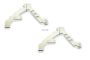 KM Aluminum Front Shock Support Towers - Silver