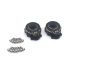 Atop Rc Traxxas TRX-4 Brass Outer Portal Drive Housing - Black