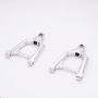 Aluminum Front Upper Arms Pair Silver