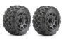  Jetko EX Tyre ST King Cobra Black Wheel 2.8 Hex 12,14,17mm (2pcs)