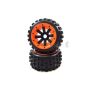 MadMax Big Digger Tyres On Black 8 Spoke Rear Wheels