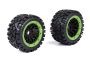 Rovan All Terrain Buggy Wheels On Webline Rear Pair Green