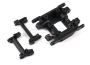 Traxxas Skidplate, center/ bumper mount, front/ bumper mount, rear
