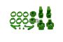 Baja Buggy Front & Rear Hub Bearing Carrier Set - Green