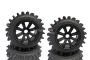 MadMax Super Hog Wheel Set, Black 8 Spoke Wheel