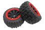 Madmax Cross Bond Wheel Rear Pair - Red