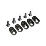 Losi Engine Mount Inserts & Screws, 18T: 5ive-T 2.0