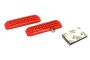 HDT 1/18 Scale Red Rubber Recovery Ramps for RC Crawler 59X16.7X4.3mm