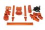 Alloy Spare Wheel Carrier Set, Baja 5T/T1000 - Orange