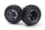 BlackZon Spryte Wheels/Tires Assembled (Black/Blue)