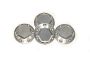 KM Alloy Enclosed Wheel/Hub Nut 2 Silver (4Pcs)