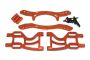 Alloy Rear Shock Bracket Set for Double Shock Setup - Orange