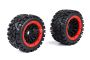 Rovan All Terrain Buggy Wheels On Webline Rear Pair Red
