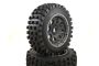 Desert Monster Truck Wheels Black Buster Rims Front Pair