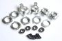 Rovan Baja CNC Alloy Rear Hub Bearing Carrier Set Silver