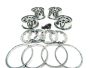 Rovan Buggy Chrome Plated Plastic Rims Set