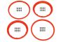 HPI Heavy Duty Wheel Bead Lock Rings (Red/For 2 Wheels)