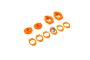 Baja Buggy Rear Plastic Hub Bearing Carrier Set Orange