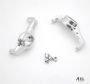 All Racing Traxxas TRX4 Alloy Portal Drive Caster Blocks - Silver