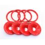 Enclosed beadlock set Red (4pc)