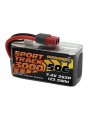 3000mAh 7.4V 2S2P 50C Sport Track LiPo Battery - Deans