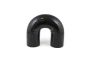 Silicone Polyester Reinforced 180 Degree Elbow Hose Black