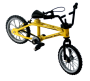 Decorative Bike for RC Crawlers Yellow(11x8cm)